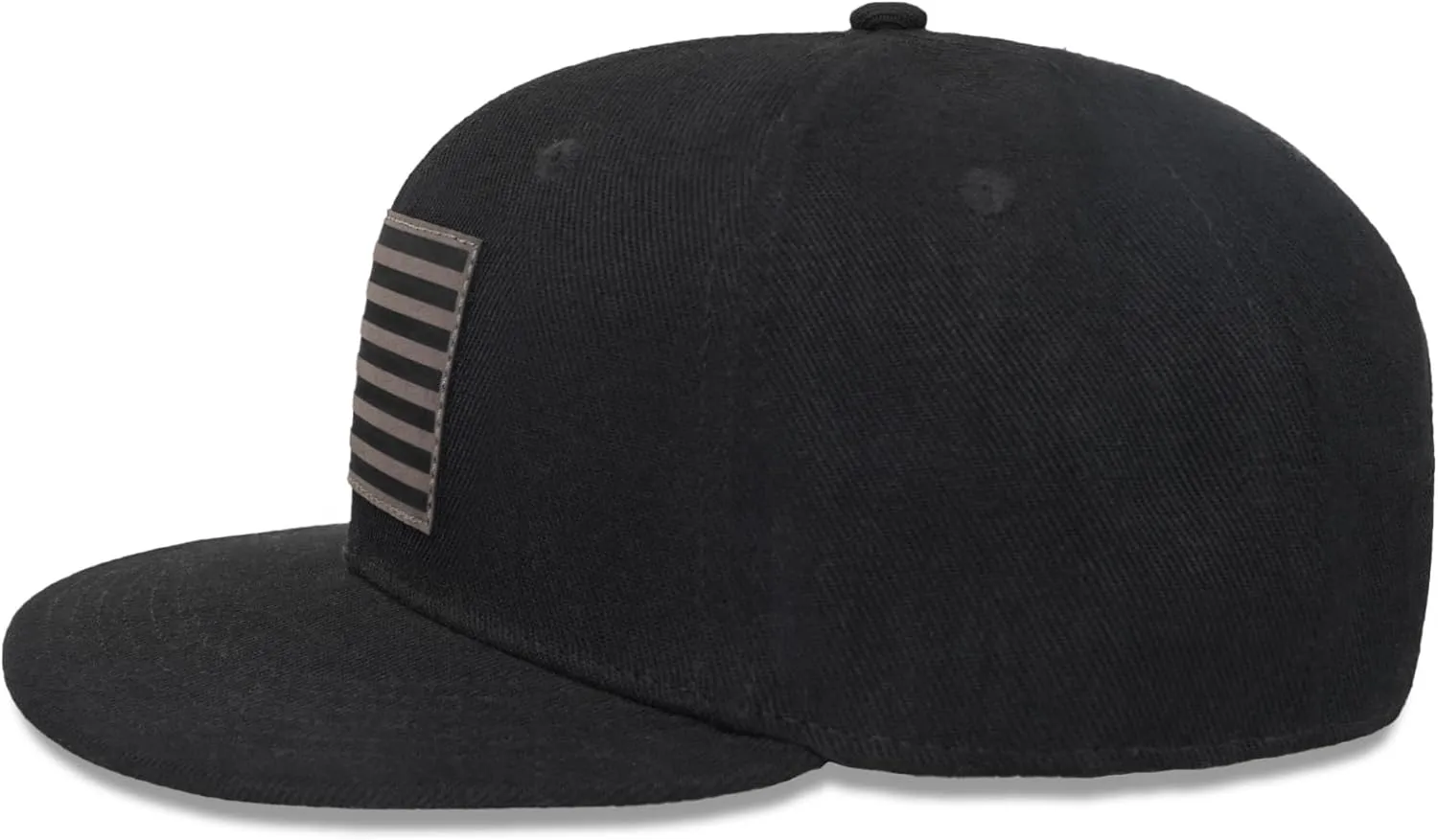 American Flag Snapback Hats - Flat Bill Brim Hat for Men Women - Breathable & Adjustable Fit for Casual Wear