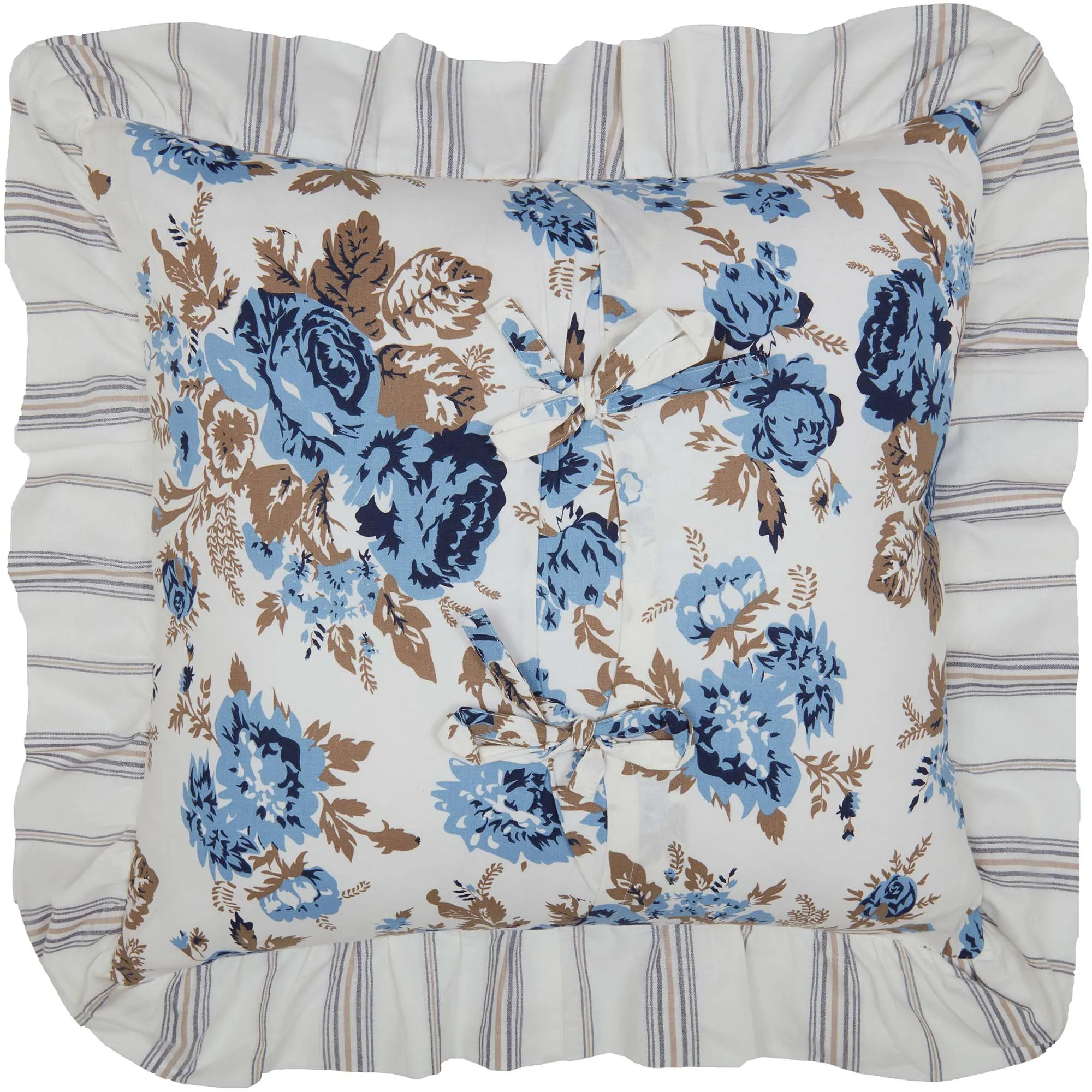 Annie Floral Ruffled Pillow