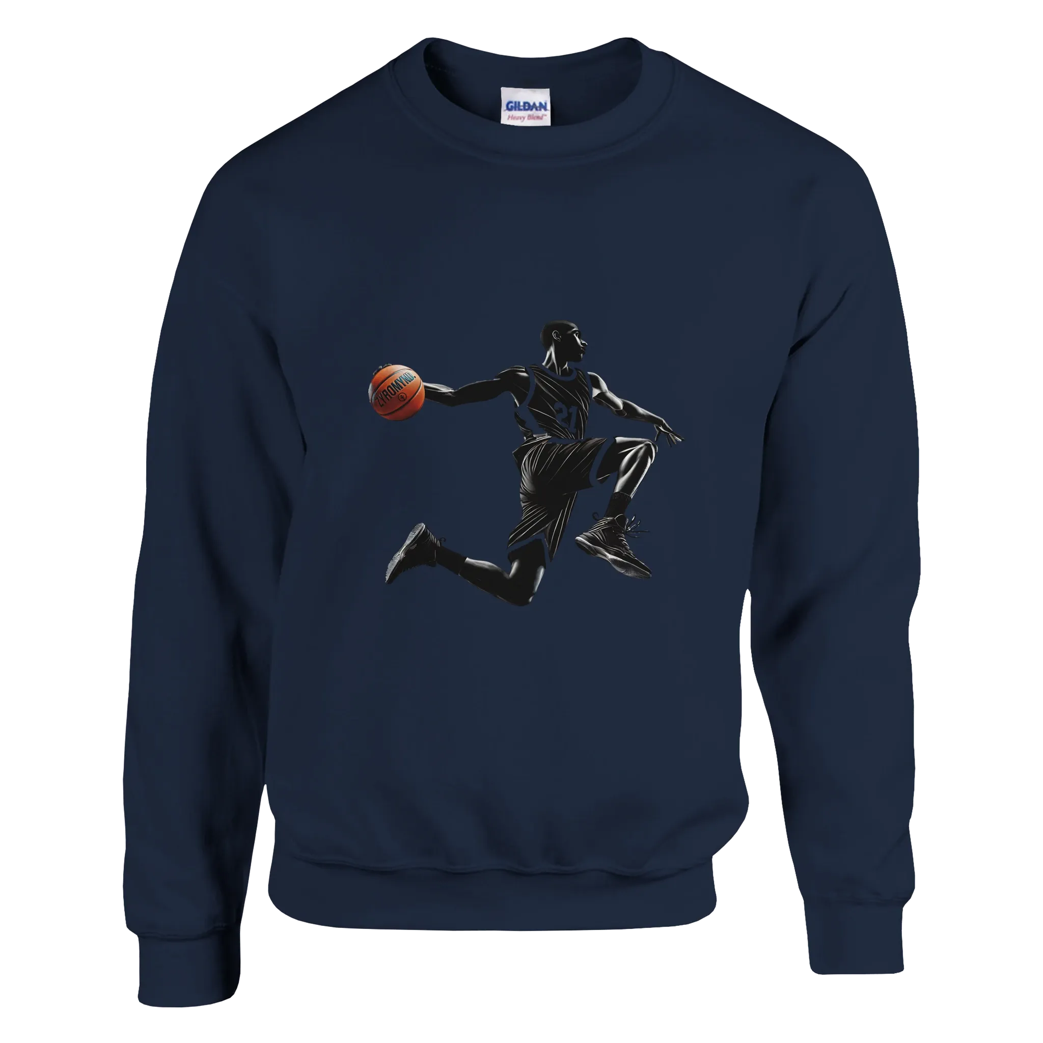 Basketball Player Mid-Air - Classic Unisex Crewneck Sweatshirt | Gildan® 18000