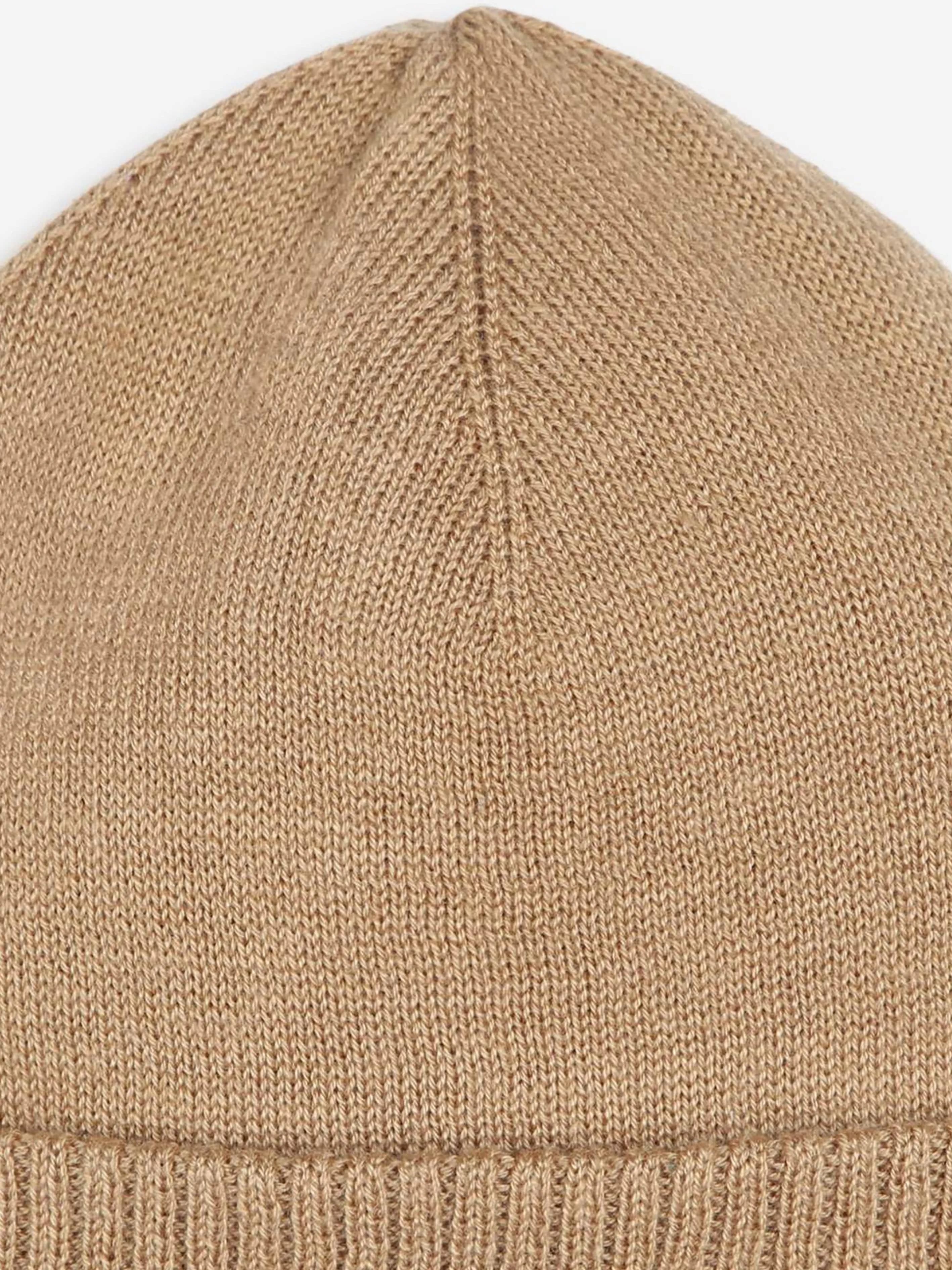 BOSS Boys Knitted Beanie Hat in Brown