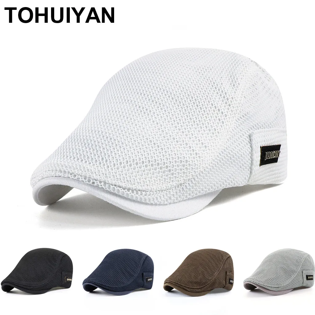 Breathable Mesh Newsboy Caps