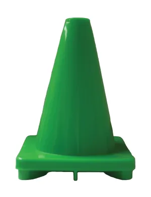 Cortina 6 inch Small Sport Cone, Hard Plastic, Green