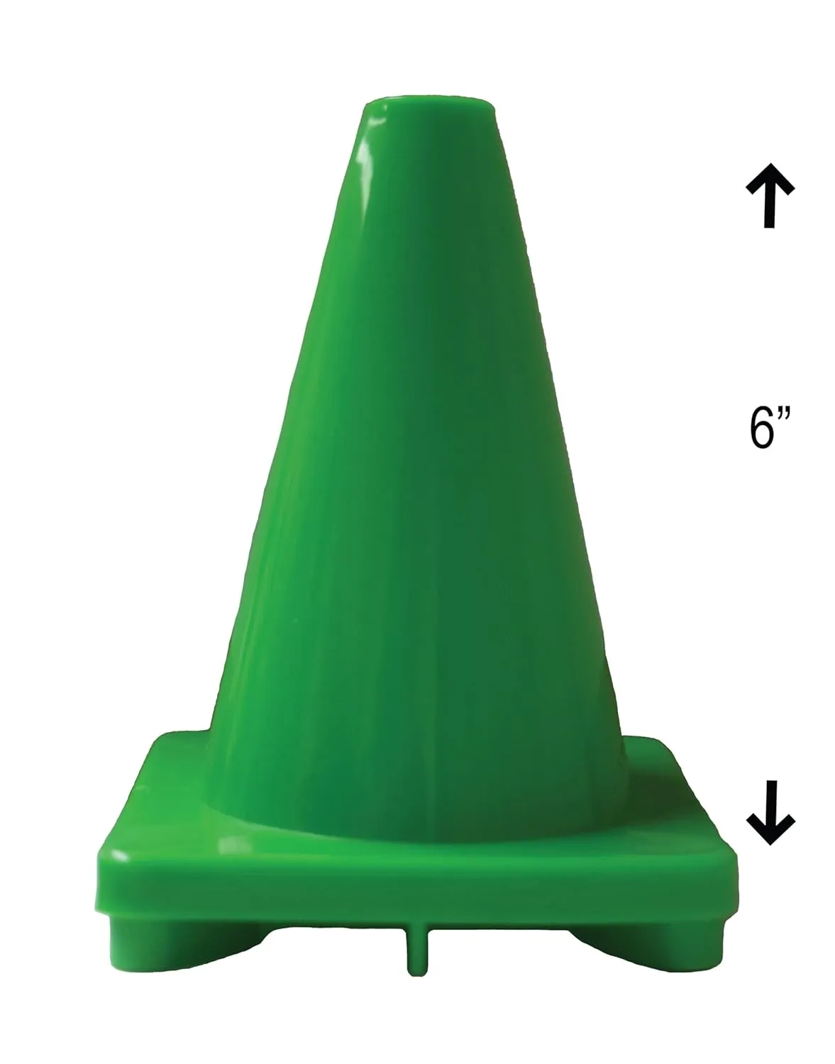 Cortina 6 inch Small Sport Cone, Hard Plastic, Green