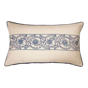 Cyclamen Embroidered Cushion Cover