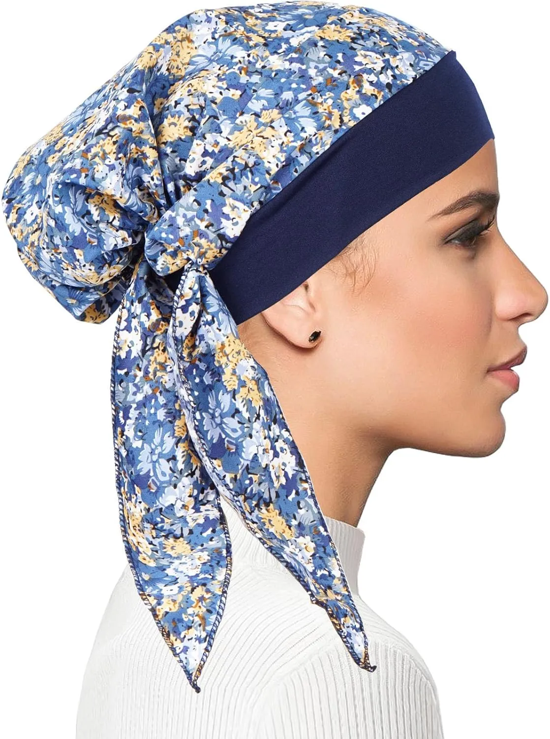FADACHY Chemo Headwear for Women,Chemo Caps Lightweight for Summer with Head Scarf,Silky Soft Hair Turbans Fashion