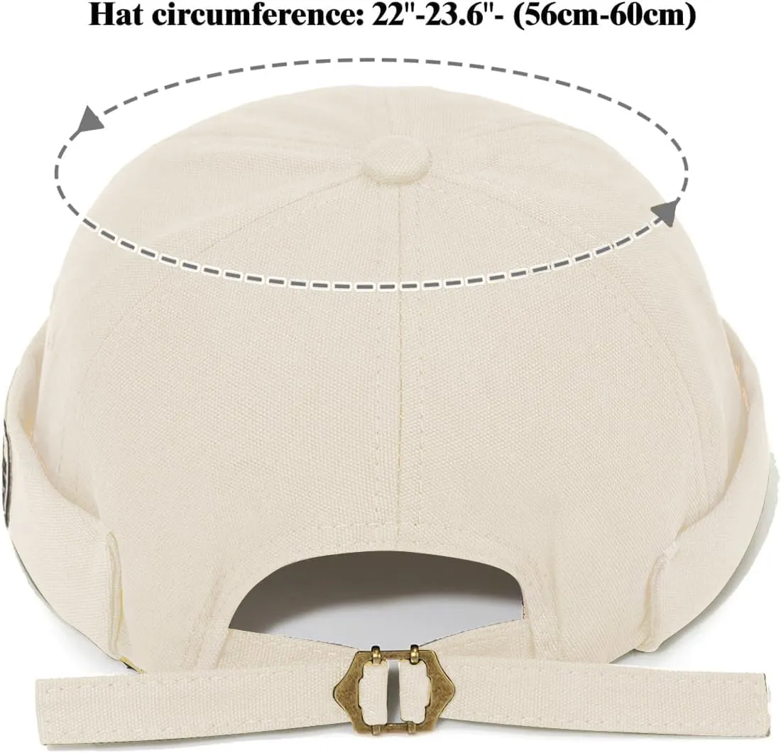 Glamorstar Dome Brimless Hats for Women Men Sailor Docker Beanie Cap Hip Hop Hats