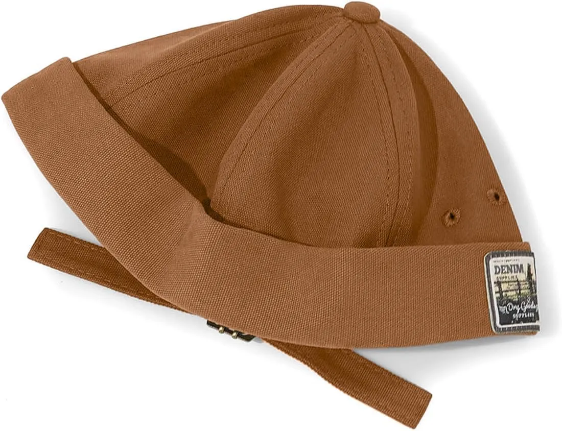 Glamorstar Dome Brimless Hats for Women Men Sailor Docker Beanie Cap Hip Hop Hats