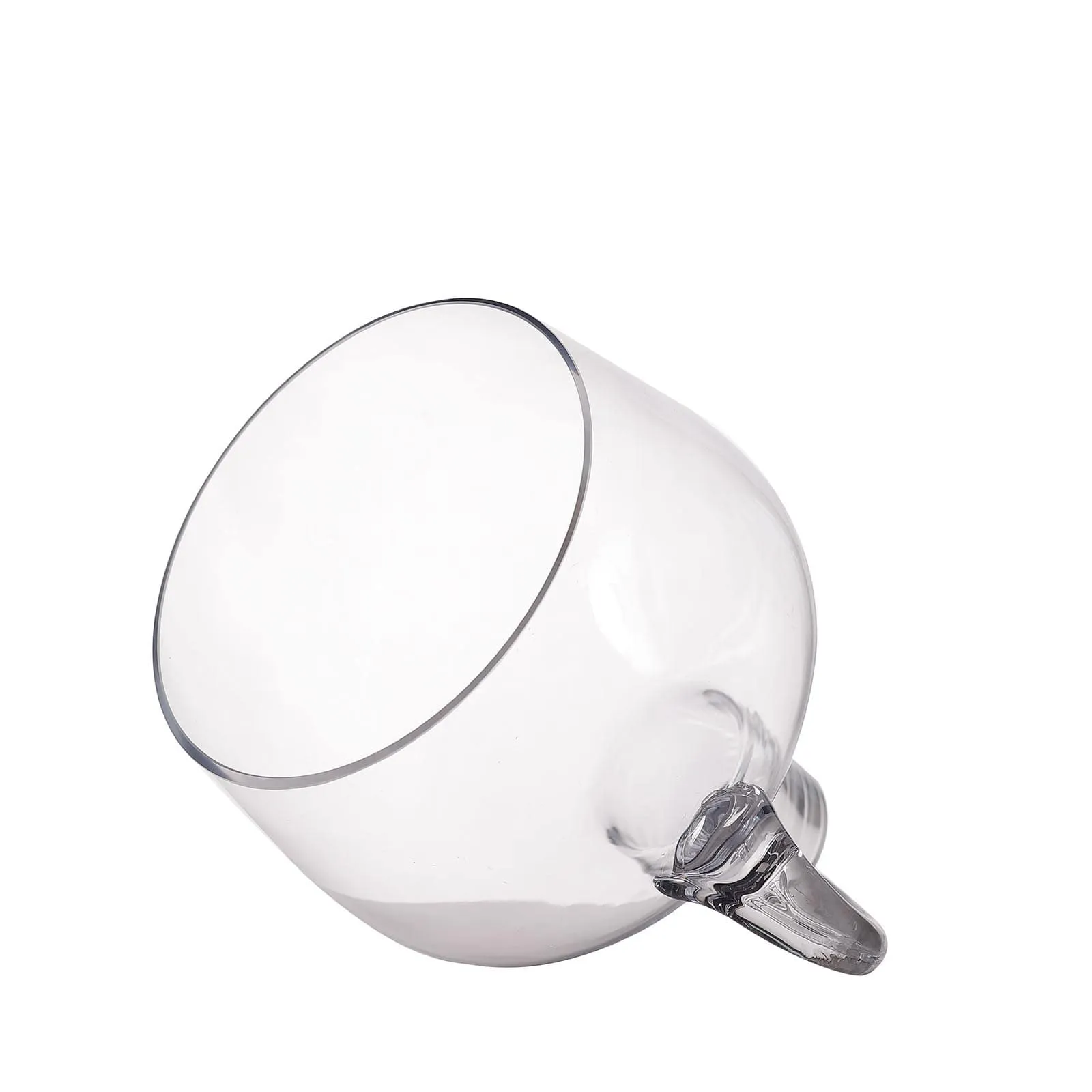 Glass Candle Holder Cloche Jar Dome 10" Clear with Wooden Base - Heavy Duty Wedding Centerpiece