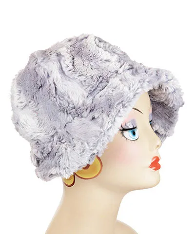 Grace Cloche Style Hat - Luxury Faux Fur in Winter River