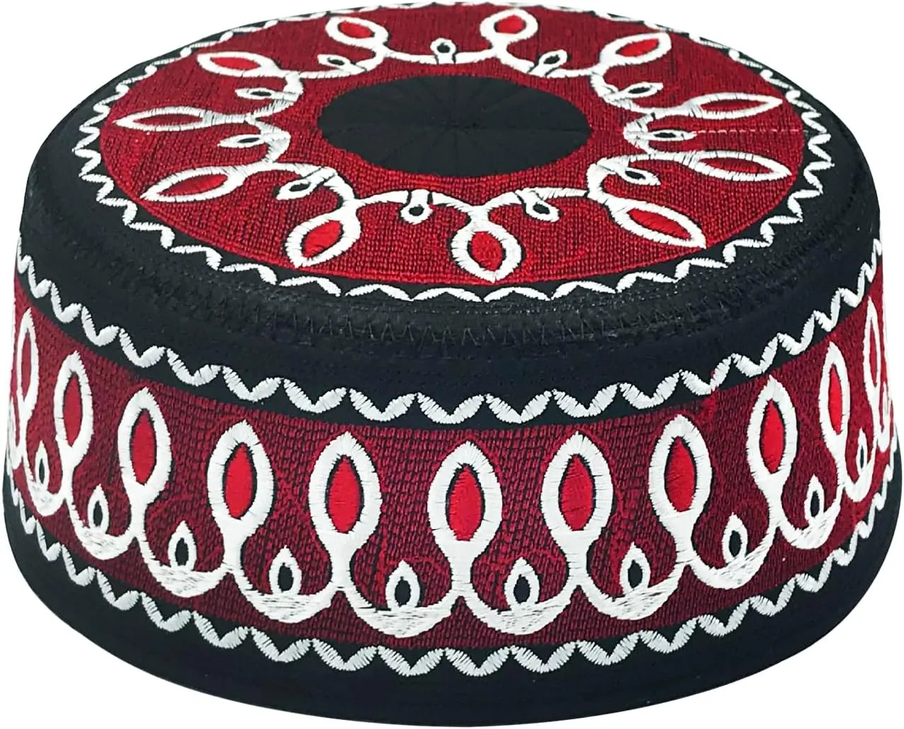 Islamic Men Prayer Kufi Hat Muslim Arabian Embroidered Skull Cap Arab Indian Religious Praying Cap Ramadan Eid Gift