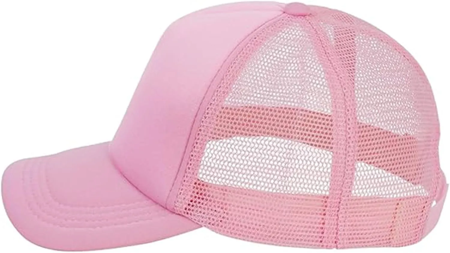 Kids Trucker Hat Mesh Cap with Adjustable Snapback Strap Mesh Trucker Cap Children Baseball Cap fit for 2-5T Black/White