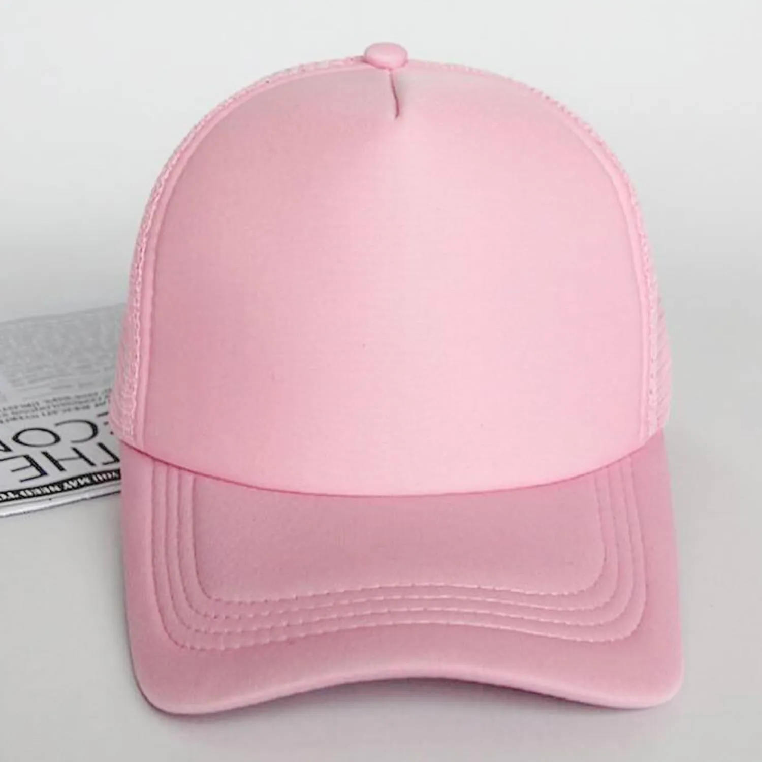 Kids Trucker Hat Mesh Cap with Adjustable Snapback Strap Mesh Trucker Cap Children Baseball Cap fit for 2-5T Black/White