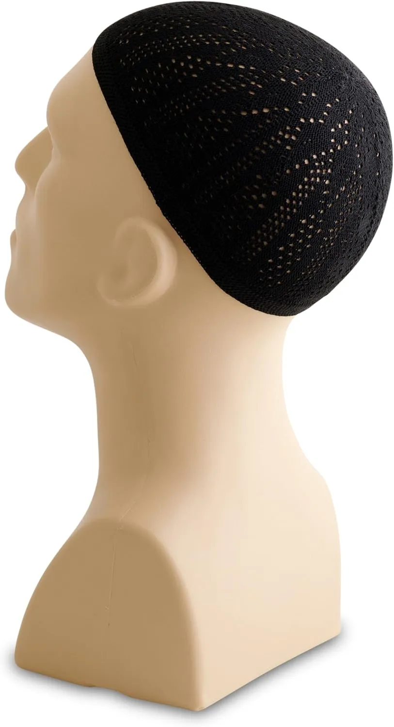 Lightweight Solid Color Turkish Crochet Kufi for Men
