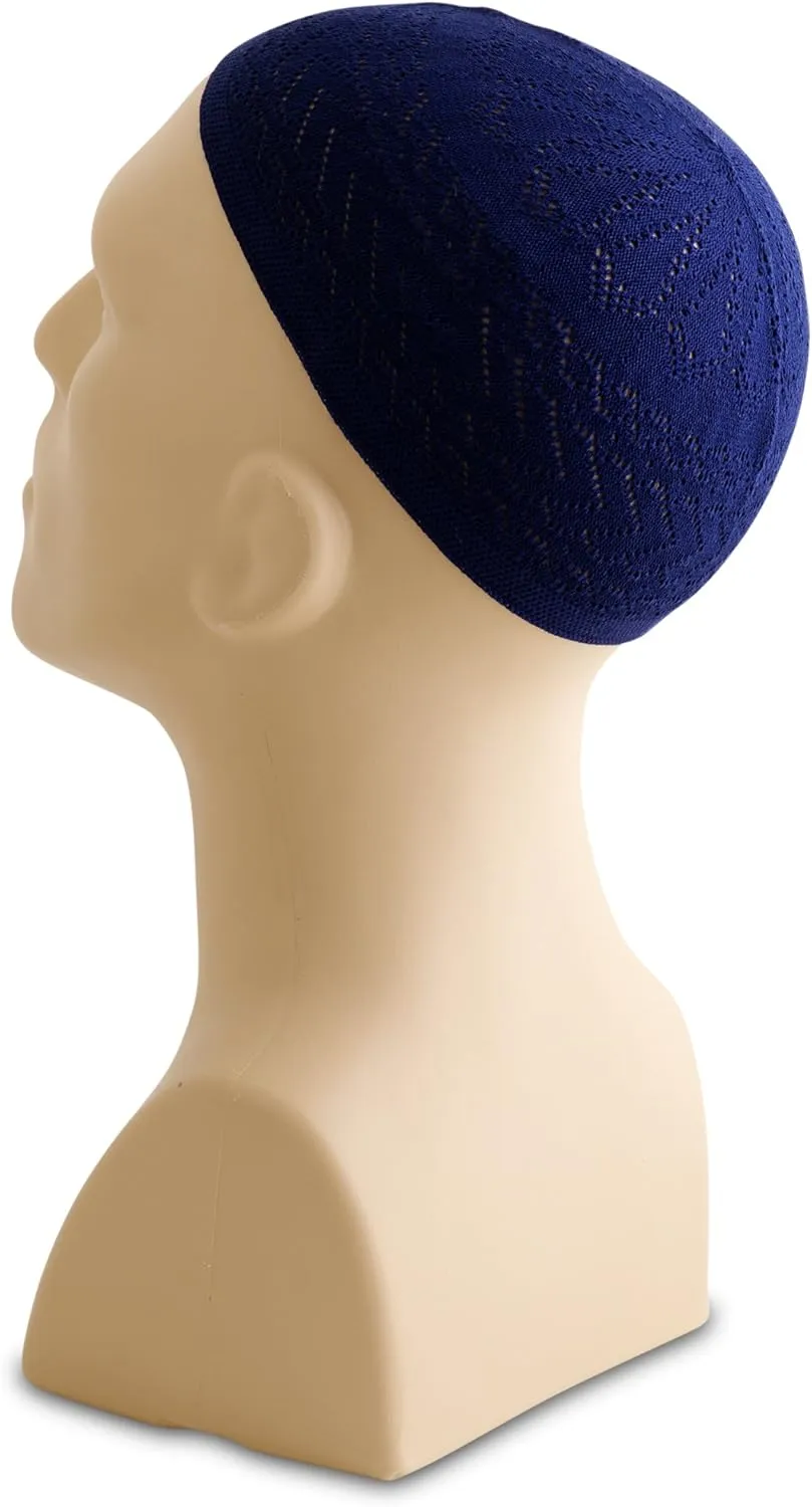 Lightweight Solid Color Turkish Crochet Kufi for Men