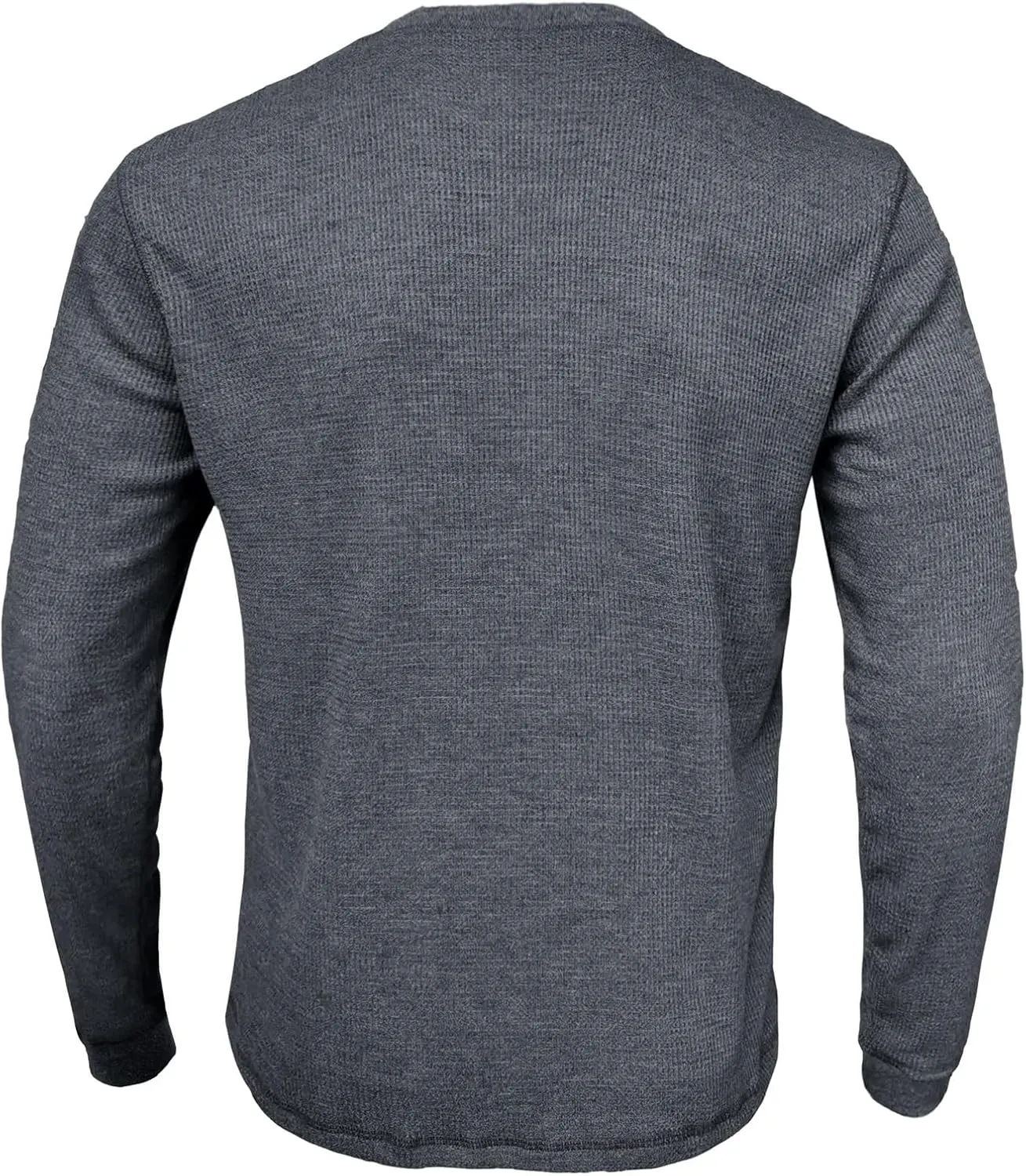 Men's Waffle Basic T-Shirt Long Sleeve Thermal Crew Neck Casual Top Underwear Lightweight Base Layer