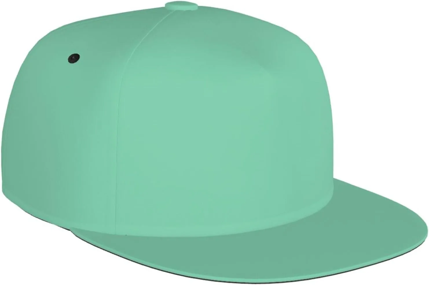 Mint Green Flat Bill Brim Hat for Men Adjustable Baseball Cap Unisex Hip Hop Dad Hats