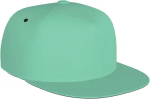 Mint Green Flat Bill Brim Hat for Men Adjustable Baseball Cap Unisex Hip Hop Dad Hats
