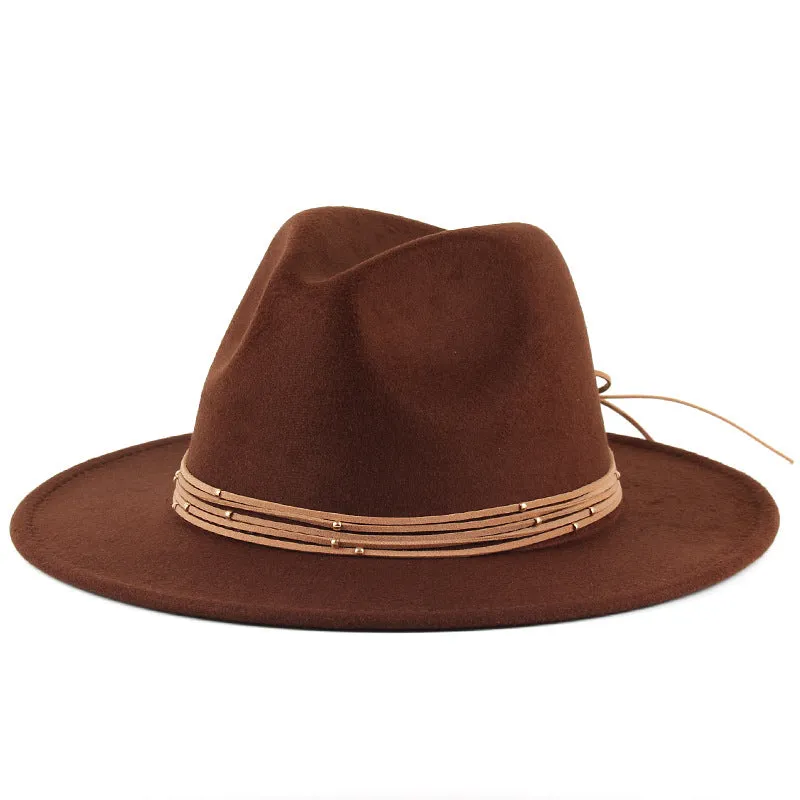 NEWBLOM British fashion women's top hat Trilby Cowboy hats