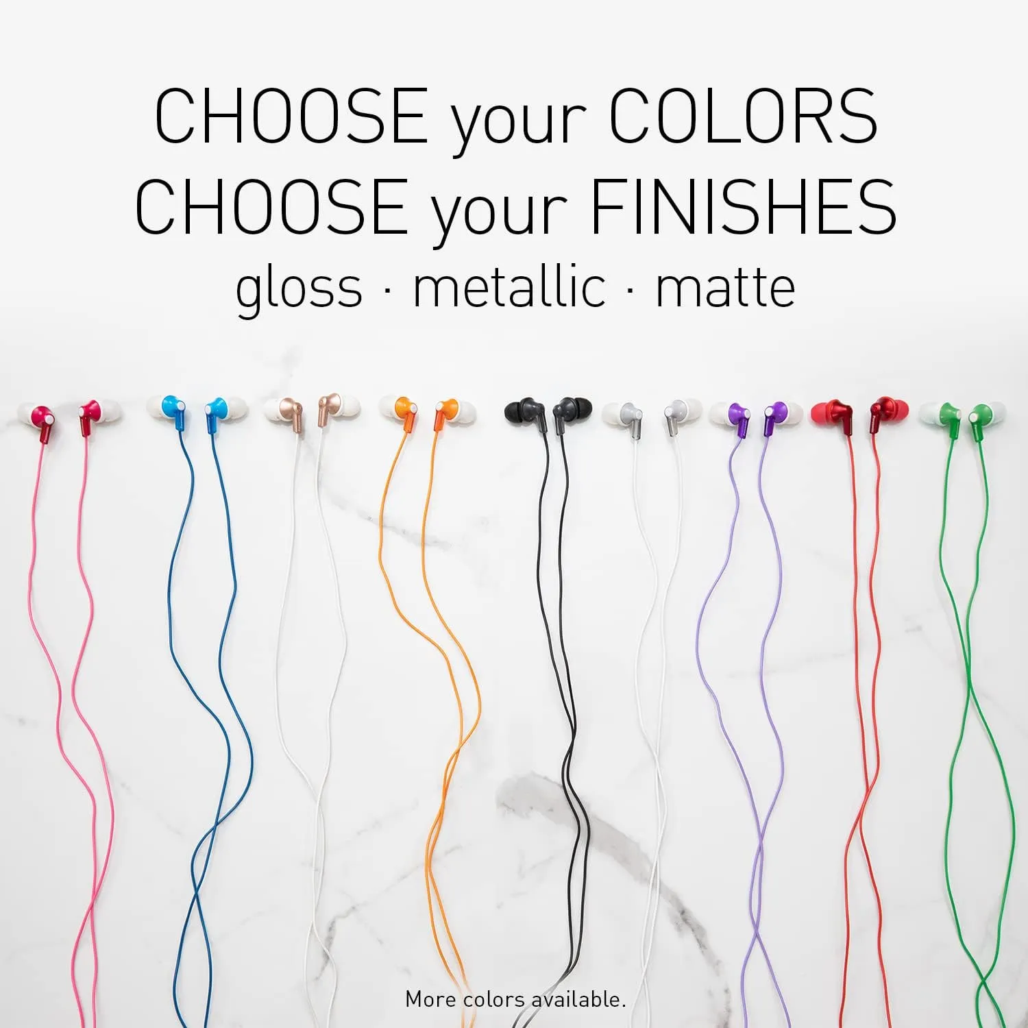 Panasonic ErgoFit Wired Earbuds, In-Ear Headphones with Dynamic Crystal-Clear Sound and Ergonomic Custom-Fit Earpieces (S/M/L), 3.5mm Jack for Phones and Laptops, No Mic - RP-HJE120-A (Blue)