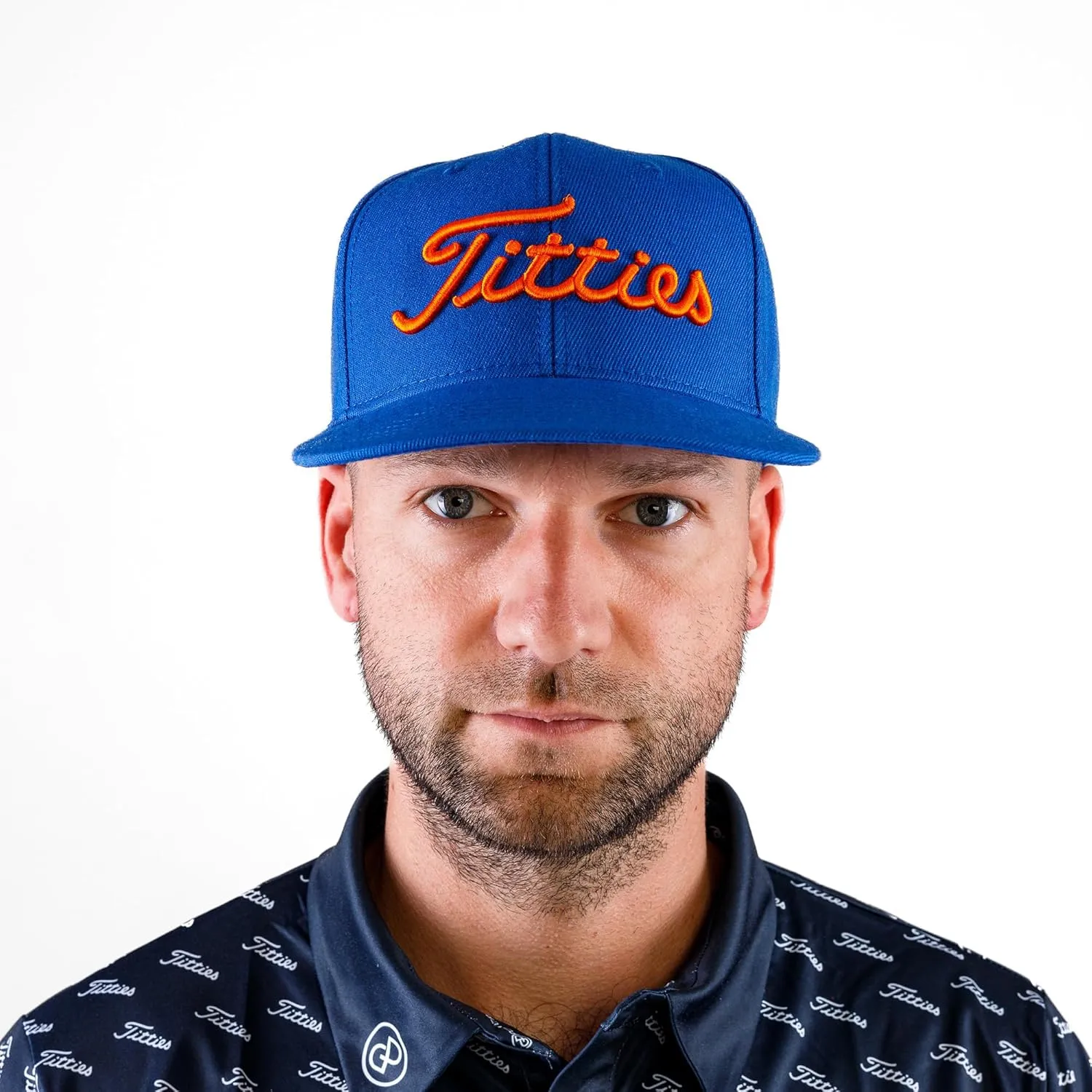 Power Golf Original Titties Golf Snapback Hat  Golf Cap PGA Flat Bill Brim  One Size, Universal Fit