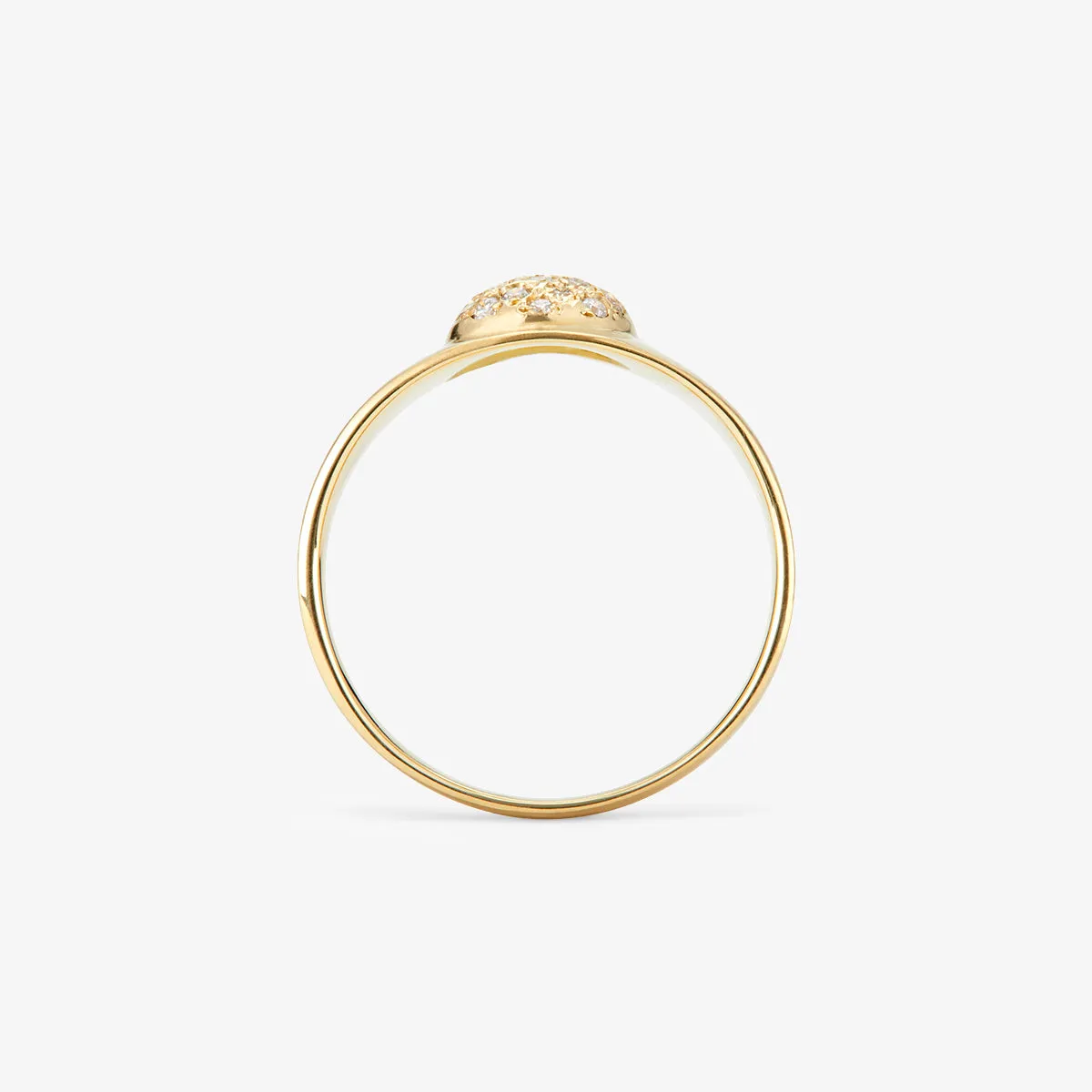 R10801W | White Diamond Dome Ring