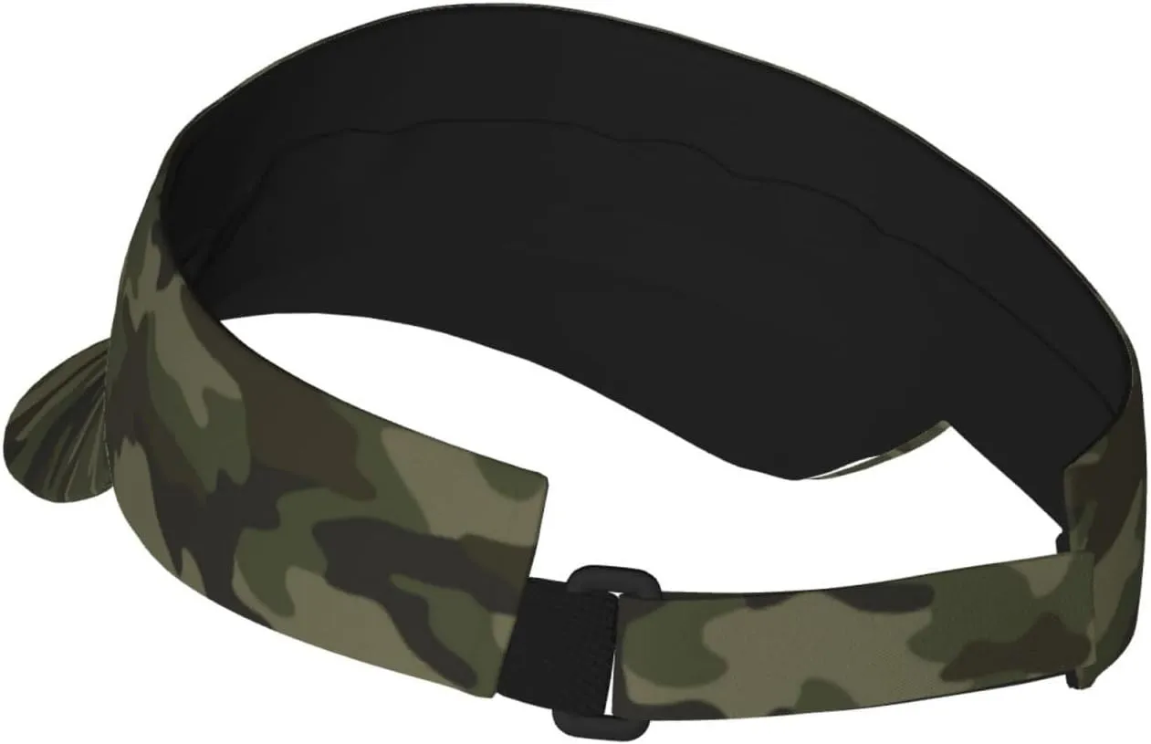 Sports Sun Visor Hats Adjustable Men Women Lightweight Packable Cooling Empty Top Visor Hat for Running, Tennis, Golf