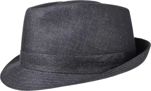 Stetson Men's Linen Trilby Fedora Hats (Anthracite, 58 cm)