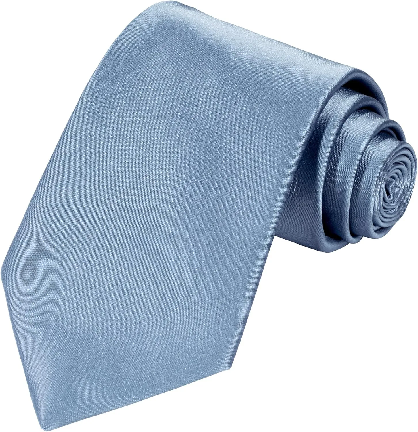 TIE G 5pcs Tie Set in Gift BOX WHITE OR BLACK: Solid Color Necktie, Satin Bow Tie, Pocket Square, Lapel, Cuff Links
