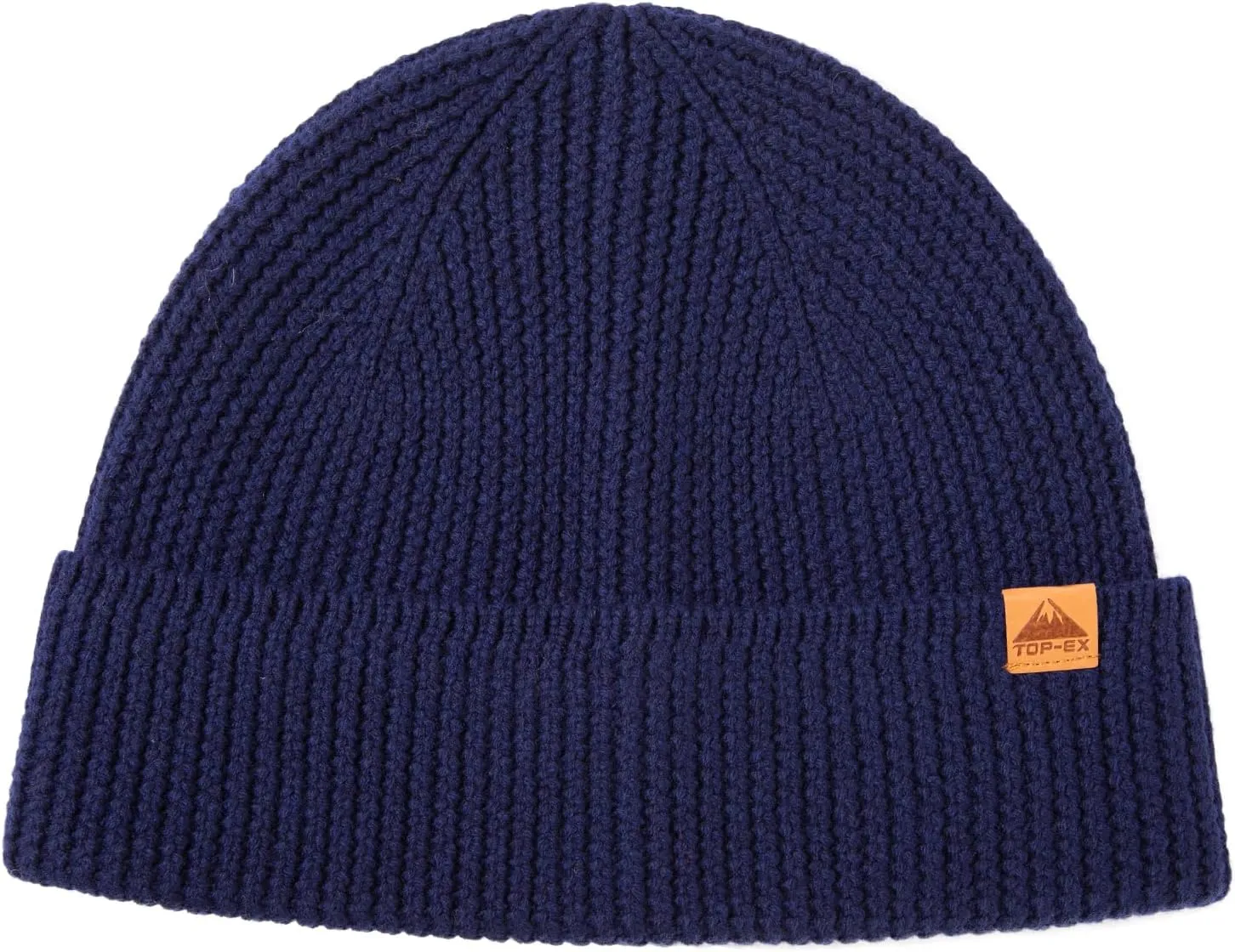 TOP-EX XL/XXL 100% Merino Wool Cuffed Beanie Hat for Men & Women, Warm Knitted Winter Hats 55-66CM