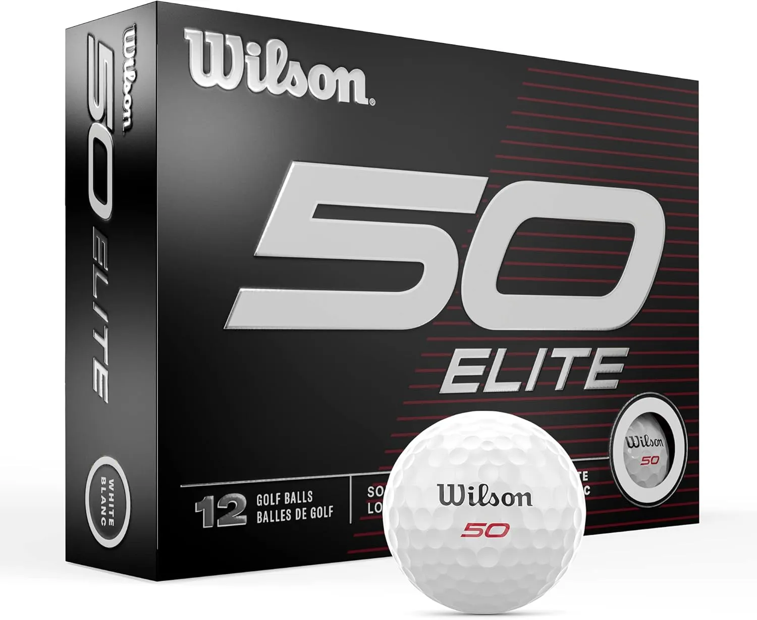 Wilson Fifty Elite Golf Balls - 12 Pack